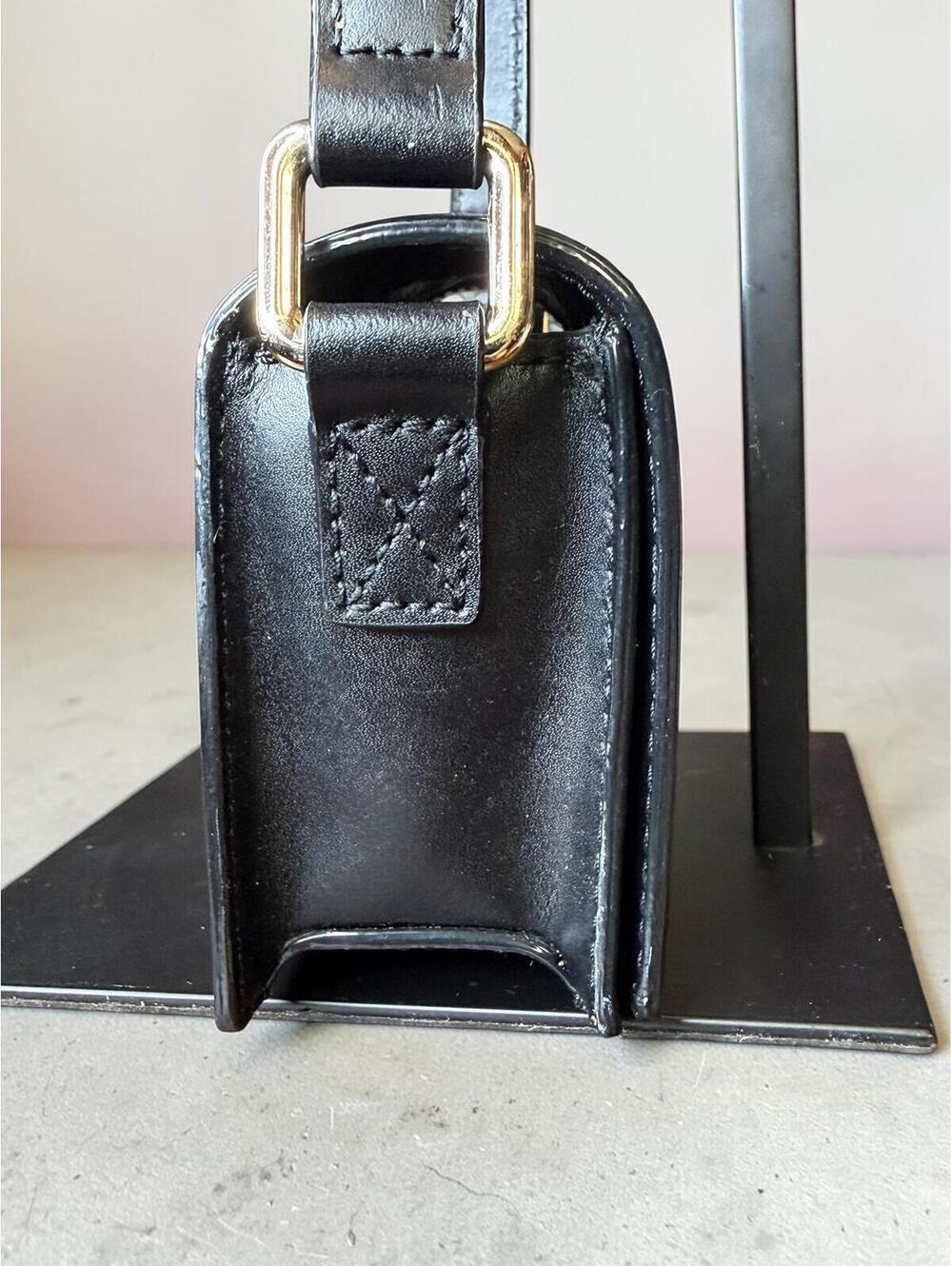 Kate Spade Lemon Street Gwen Camera Crossbody Bag Black Gold Novelty Rare - Picture 7 of 8